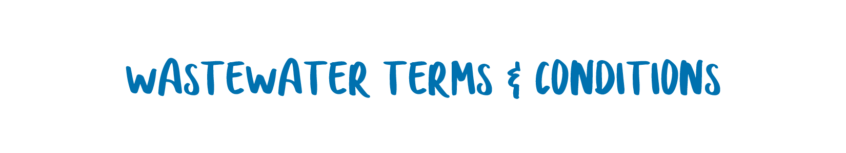 Wastewater terms and conditions banner